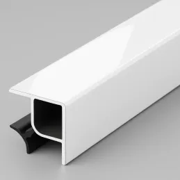 Spojnica za kuhinjsku osnovu 90° / Bijela sjajna