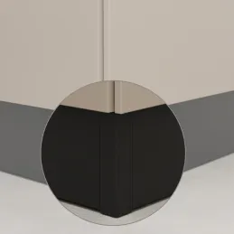 Ugaoni spoj za kuhinjski sokl 90° / Crna mat