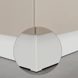 Kutni spoj za kuhinjsku podnu letvicu PAX 90° / Bijela mat