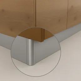 Kutna spojka za kuhinjski plastični postolje / Brušeni nehrđajući čelik