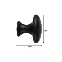 Ručka knopka XENA / Crna mat