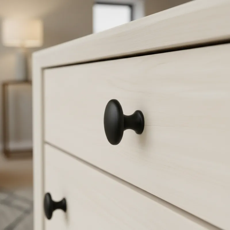 Ručka knopka XENA / Crna mat