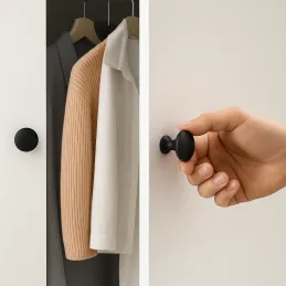 Ručka knopka XENA / Crna mat