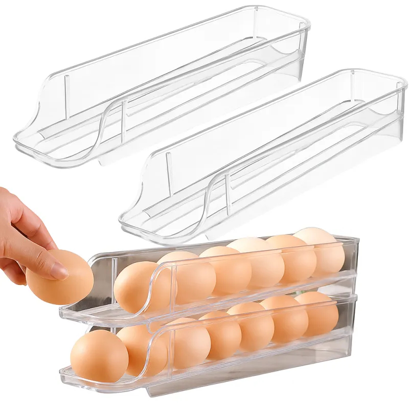 Set od 2 komada Organizator za jaja za hladnjak LUNIA / Prozirno