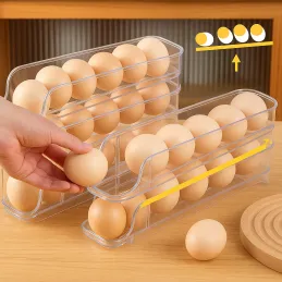 Set od 2 komada Organizator za jaja za hladnjak LUNIA / Prozirno