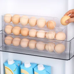 Set od 2 komada Organizator za jaja za hladnjak LUNIA / Prozirno