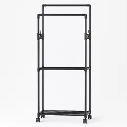 Stalak za odjeću s kotačićima EKKO FASHION / Crna mat