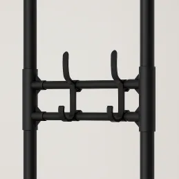 Stalak za odjeću s kotačićima EKKO FASHION / Crna mat