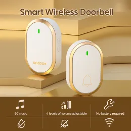 Bežični zvono GLAMI / Bijelo - zlatna