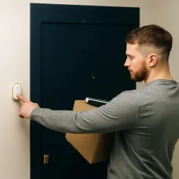 Bežični zvono GLAMI / Bijelo - zlatna