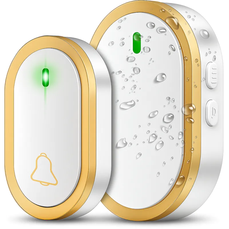 Bežični zvono GLAMI / Bijelo - zlatna