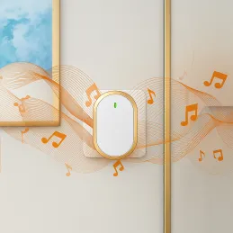 Bežični zvono GLAMI / Bijelo - zlatna