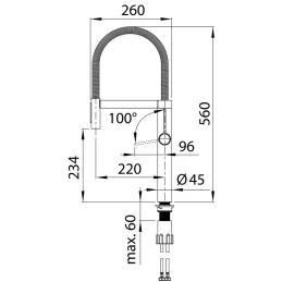Baterija Blanco CULINA S / tuš s preklopnikom
