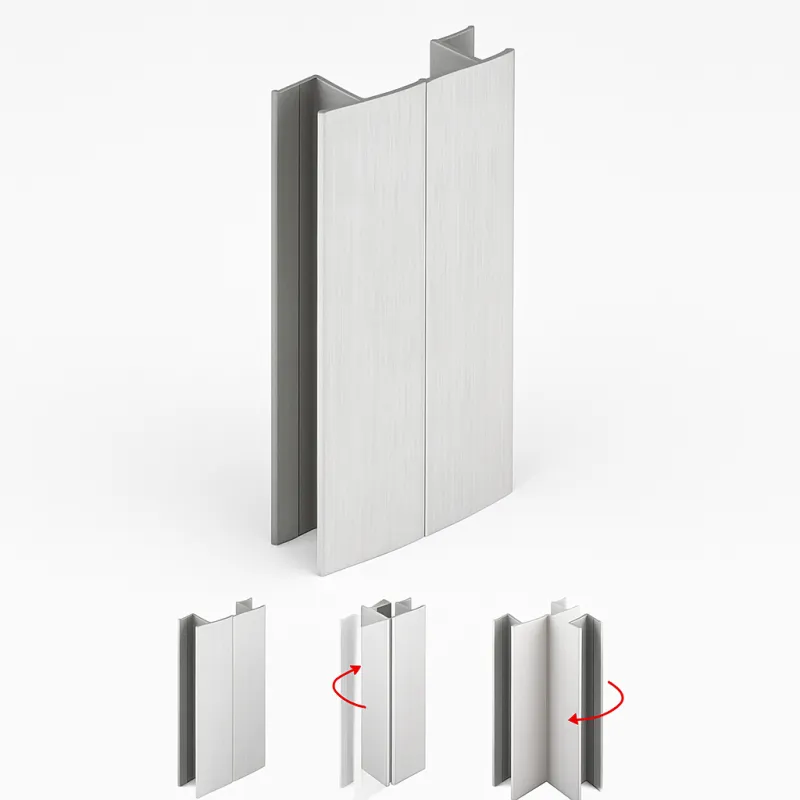 Flexi spojnica za sokl PAX - 90° do 270° / Brušeni aluminij