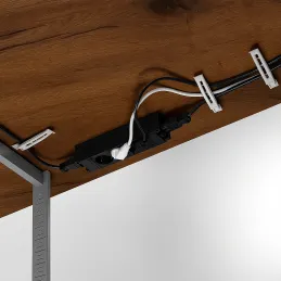 Jednostrana stezna za kabele za stol / Siva