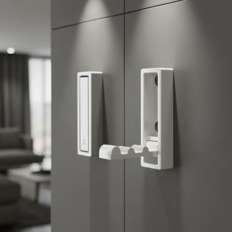 Preklopna vješalica TOREO / Bijela mat