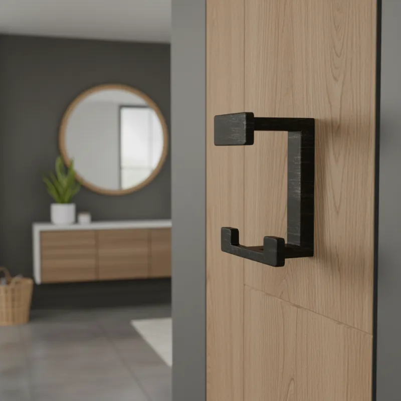 Vješalica NEXT TRIO / Crna brušena