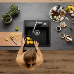 Kameninijski sudoper Blanco DALAGO 5 s ekscentrom / Bijela soft