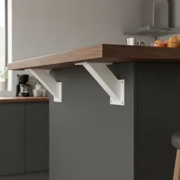 Bar konzola INEZ 45°/ Bijela mat