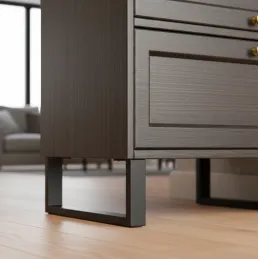 Set od 2 komada namještajnih nogu SIMONE / Crna mat