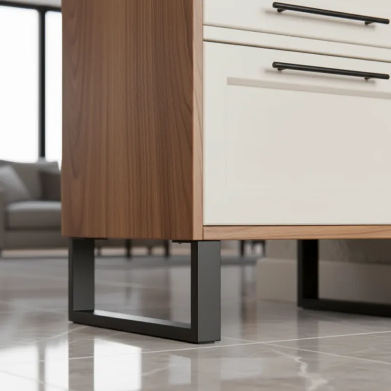 Set od 2 komada namještajnih nogu SIMONE / Crna mat