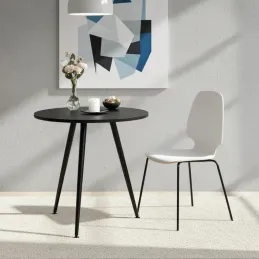 Nagibna stolna noga CUBIC / Crna mat