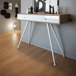 Nagibna stolna noga CUBIC / Bijela mat