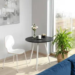 Nagibna stolna noga CUBIC / Bijela mat