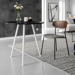 Nagibna stolna noga CUBIC / Bijela mat