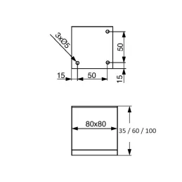 Namještajna noga XANA / Crna