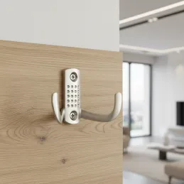 Namještajna kuka BRUNO Mini / Nikl satén