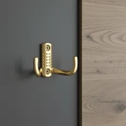 Namještajna kuka BRUNO Mini / Zlatno sjajna