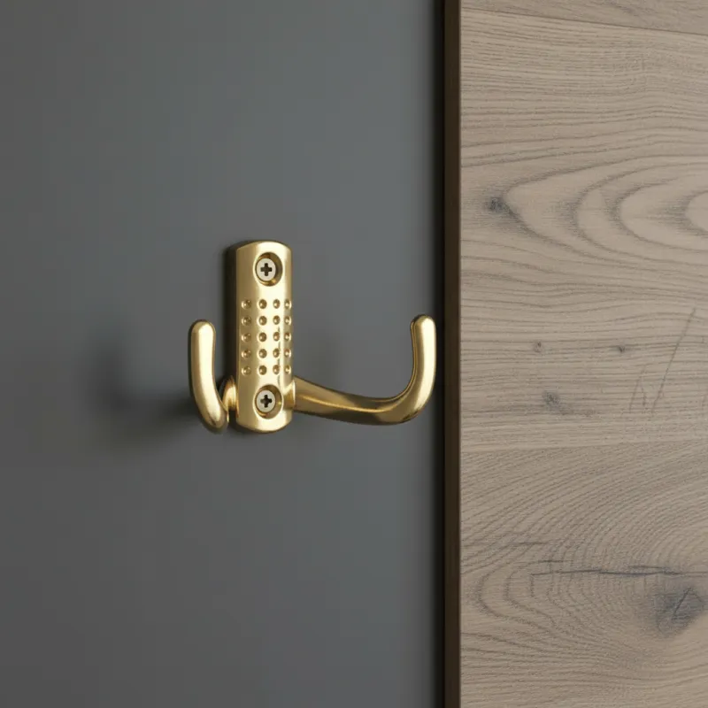 Namještajna kuka BRUNO Mini / Zlatno sjajna