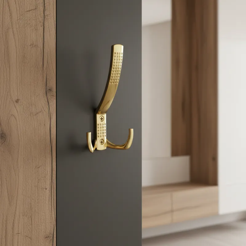 Namještajna kuka BRUNO Maxi / Sjajno zlatna