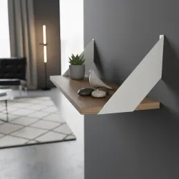 Set od 2 nosača za policu MALAGA / Mat bijela