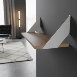 Set od 2 nosača za policu MALAGA / Mat bijela