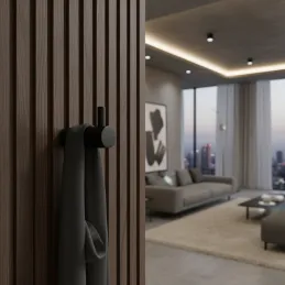 Vješalica INDUST UNO / Crna mat