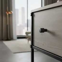 Gumb INDUST I. / Crna mat