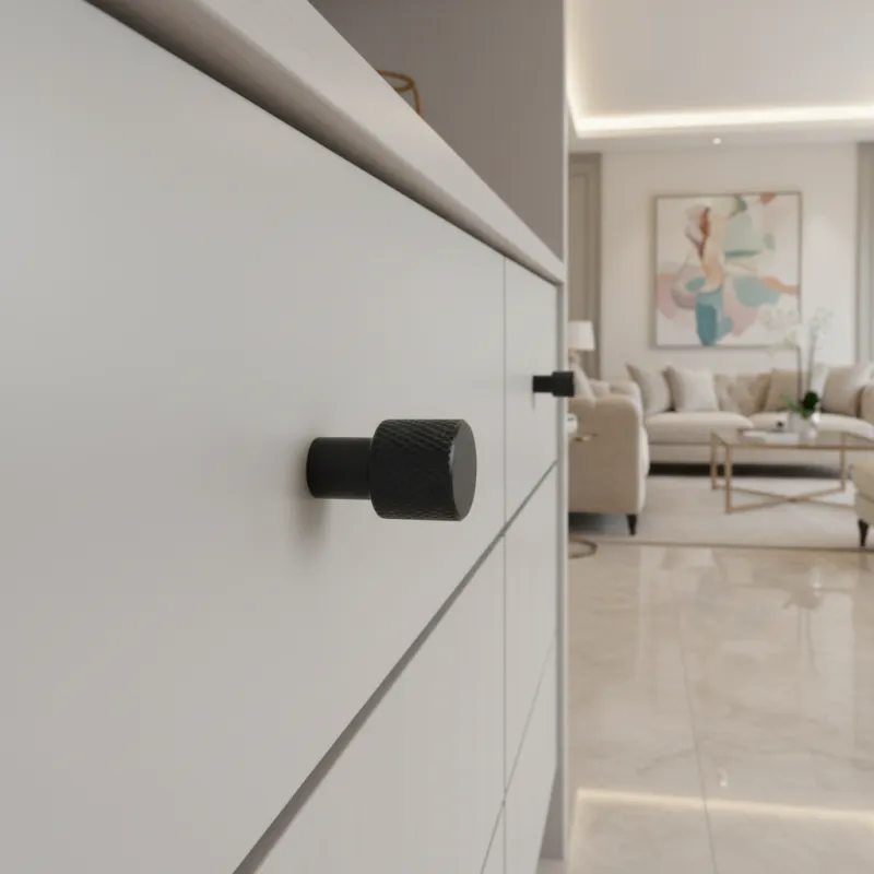 Gumb INDUST I. / Crna mat