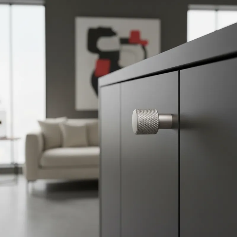 Gumb INDUST I. / Mat čelik plemeniti