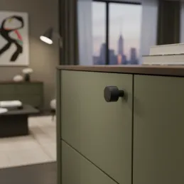 Gumb INDUST II. / Mat crna