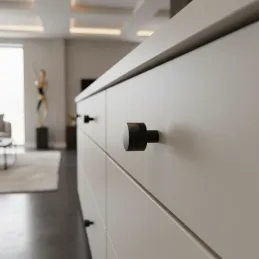 Gumb INDUST II. / Mat crna