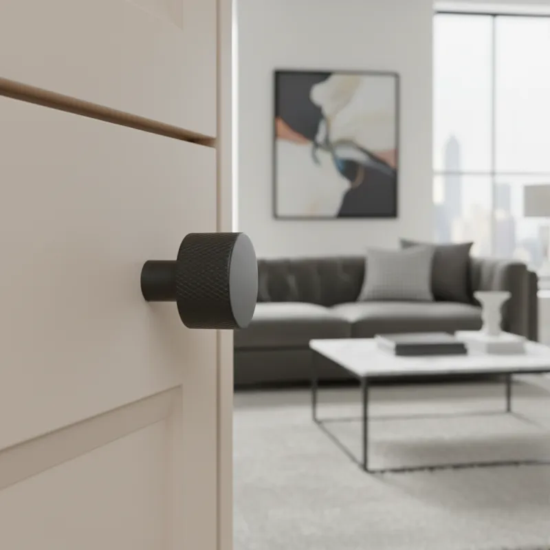 Gumb INDUST II. / Mat crna