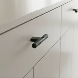 Ručka knopka INDUST DUO / Crna mat