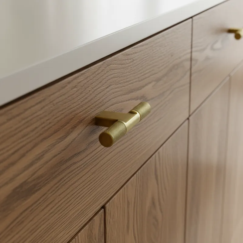 Ručka knopka INDUST DUO / Starozlatna