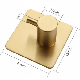 Samoljepljiva vješalica GINNA / Zlatno brušena