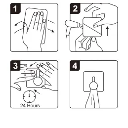 Samoljepljiva kuka GINNA / Nehrđajući čelik