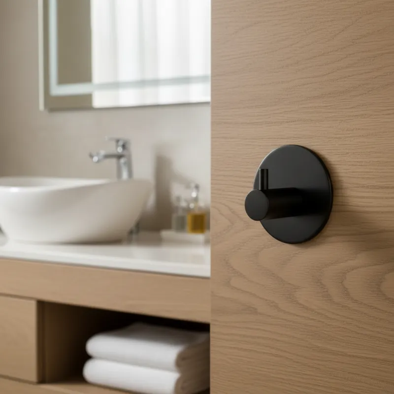 Samoljepljiva vješalica CLAUDIO / Crna mat