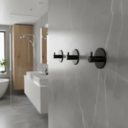 Samoljepljiva vješalica CLAUDIO / Crna mat