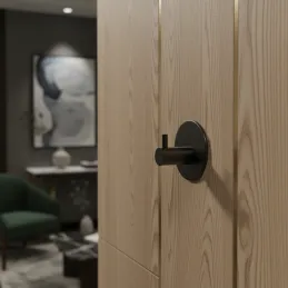 Samoljepljiva vješalica CLAUDIO / Crna mat